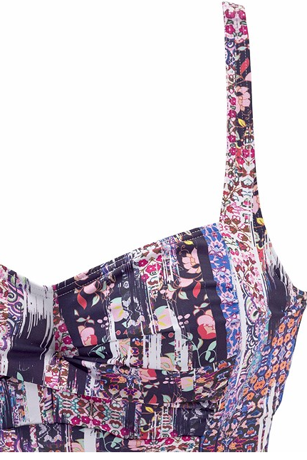 Print Underwire Tankini Set