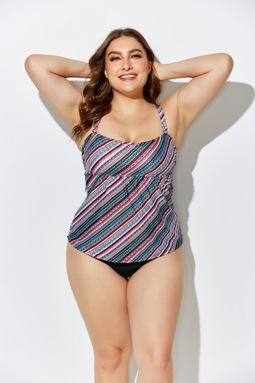 GYPSY SMOCKED TANKINI TOP AND PANTY