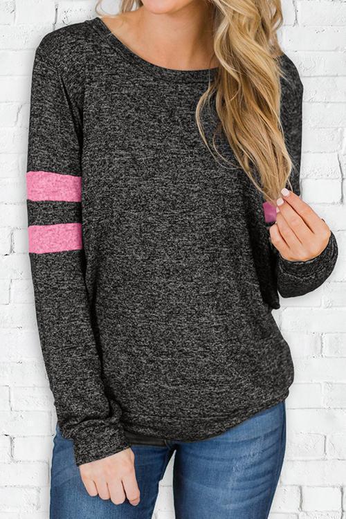 Classic Cool Striped Patchwork Green T-shirt