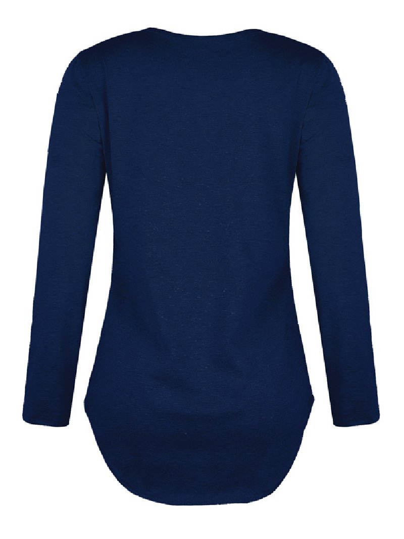 Autumn/winterNew Style Solid Color V-neck Strapped Loose Top