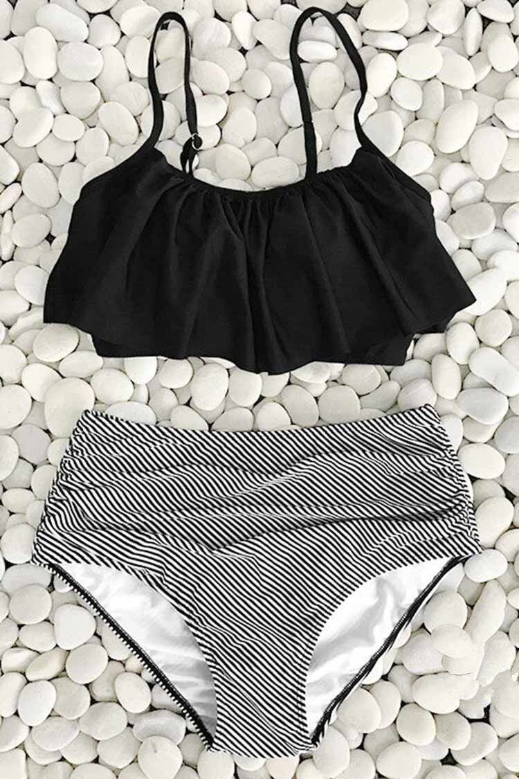 Venidress Flounce Printing Bikini Set