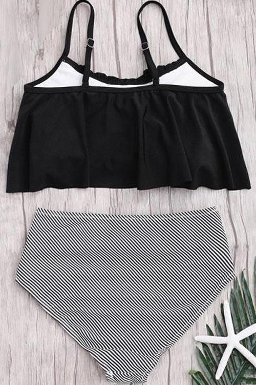 Venidress Flounce Printing Bikini Set