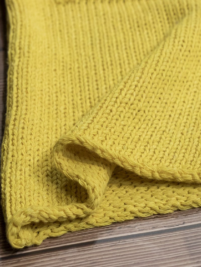 Autumn/Winter Solid Color Casual Mid-length Knitted Jacket Coat