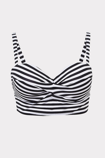 STRIPED LIGHTLY LINED UNDERWIRE BIKINI SET