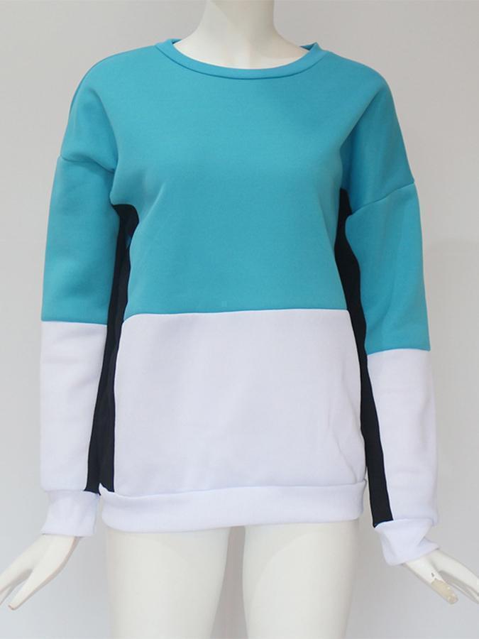 New Long Sleeve Fashion Candy Color Round Neck Sweater