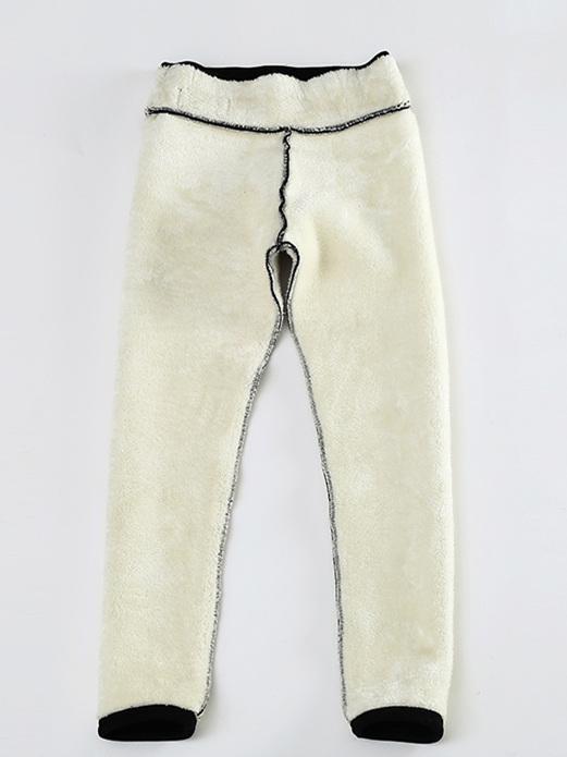Women Warm Pants Winter Skinny Thick Velvet Wool Fleece