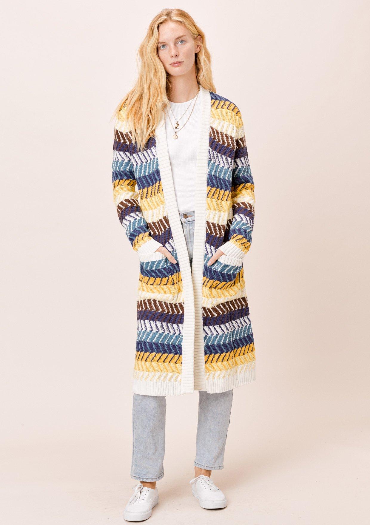 Dawn Chevron Stripe Cardigan