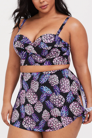 PINEAPPLE TWISTED LIGHTLY LINED BIKINI SET