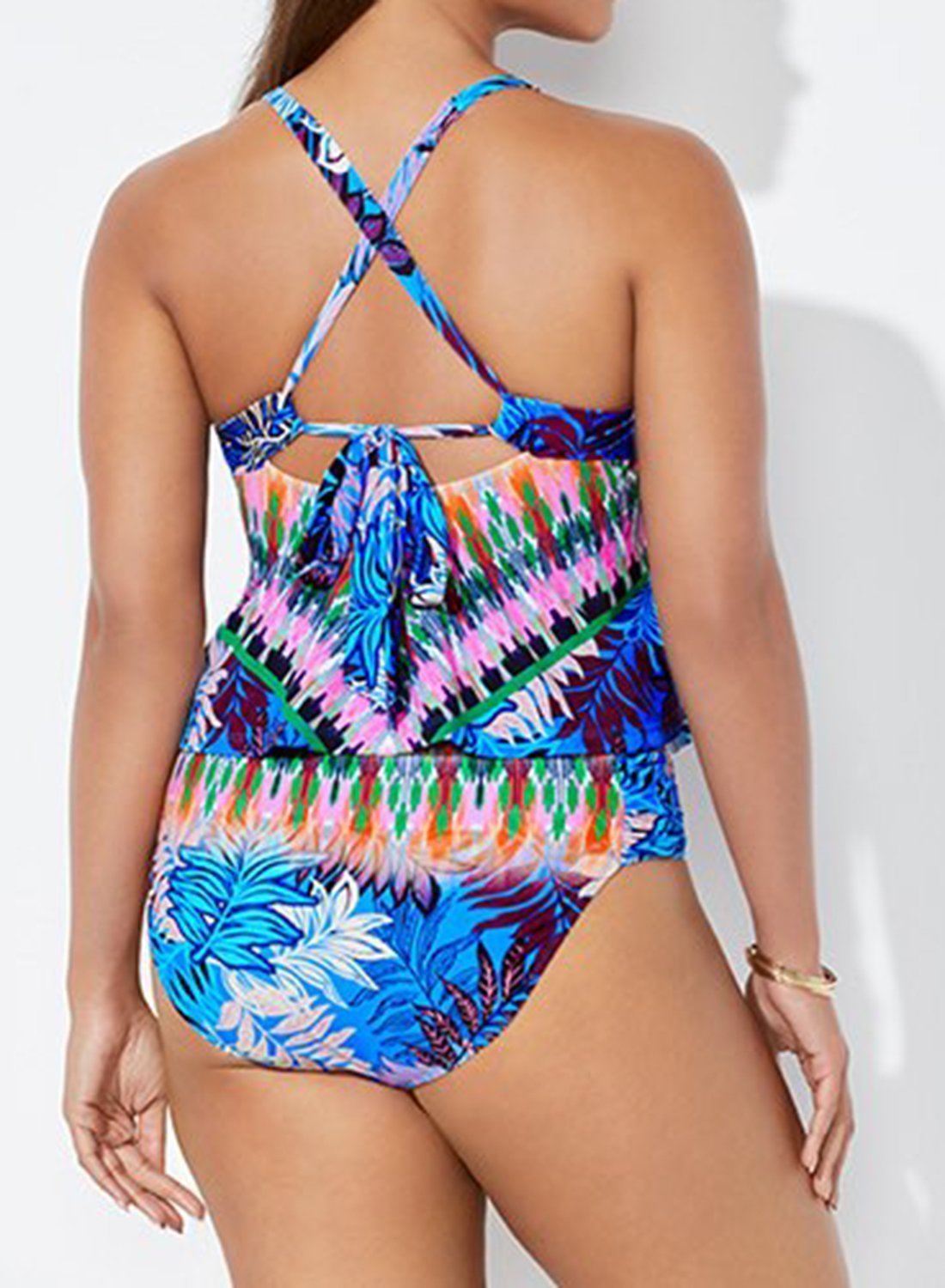 CALYPSO SCARF X-BACK TANKINI