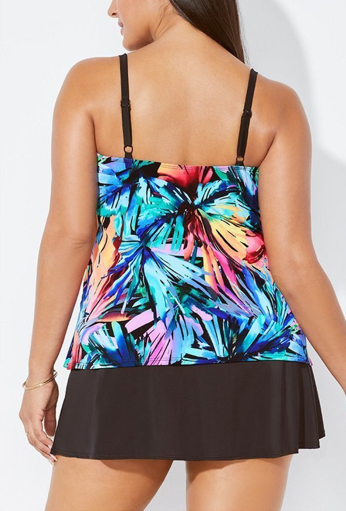 LONGITUDE DAYBREAK RUFFLE SWIMDRESS