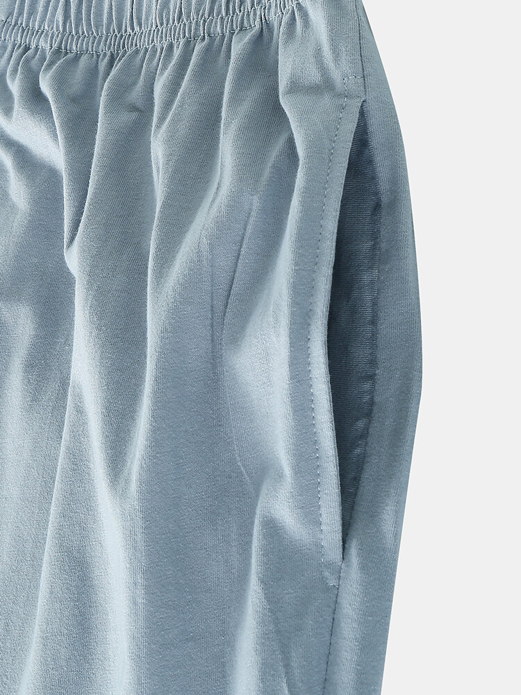 Women 100% Cotton Cute Cartoon Cats Print Long Sleeve Loose Two-Piece Home Pajamas Set