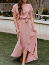 Pure Irregular Hem Maxi Dress