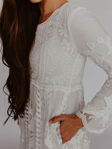 Pure Sexy Lace Floral Maxi Dress