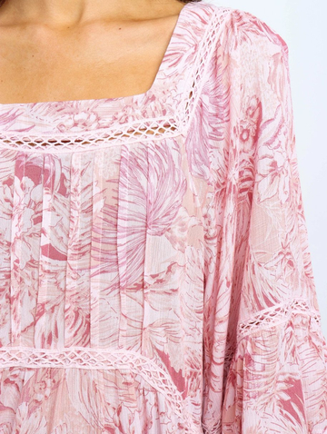 Autumn New Style-Pure Lace Print Top