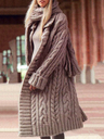 Cardigan chunky oversized style Long Coat