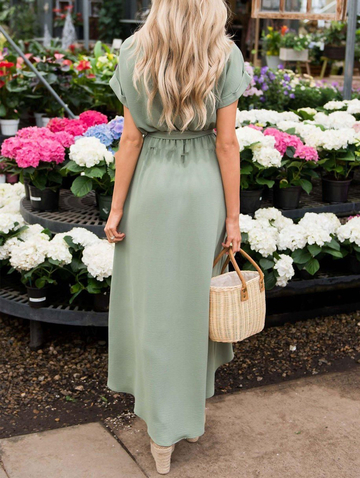 Pure Fairy Temperament Lace Maxi Dress