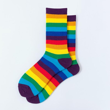 Rainbow Thigh Socks