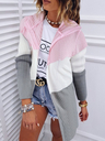 Colorful Sweet Hooded Cardigan Mid-length Thin Knit Jacket