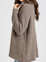 Casual Plus Size Cowl Neck Long Sleeve Sweater