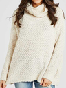 Casual Plus Size Cowl Neck Long Sleeve Sweater