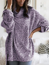 Gray Casual Plain Hoodie Sweater