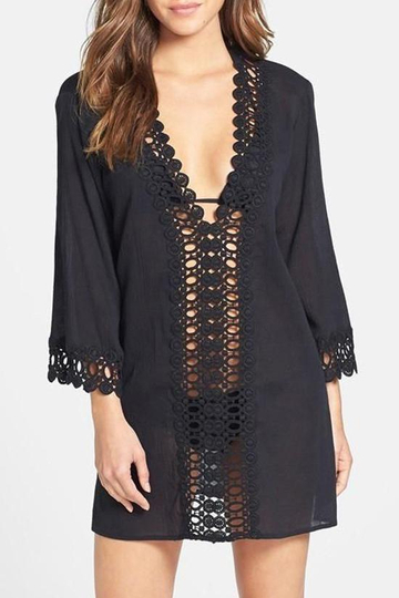 Plunging Tunic Cover Up