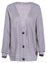 Stylish V-Neck Puffed Sleeves Cardigan