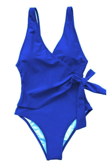 Elegant Dance Solid One-piece Swimsuit