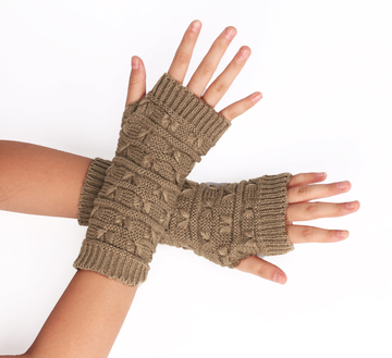 Knitted Warm Half-finger Computer Gloves