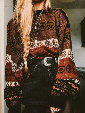 Vintage Tribal style Sweater