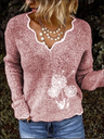 Mohair High Quality Wave Neck Sweater