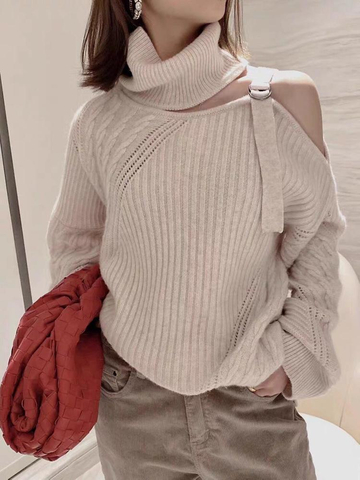 Chic Off Shoulder Sweater