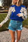 Chic Leopard Weaving Short Sweater