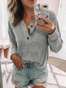 Long Sleeve Sweet Buttoned Sweaters