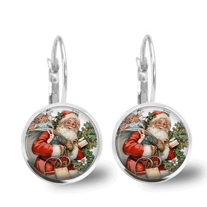 Santa Claus Time Gem Earrings