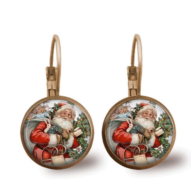 Santa Claus Time Gem Earrings