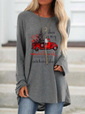 Cozy This Is My Hallmark Christmas Movies Watching Shirt Print Top