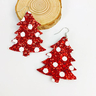 Women's Shiny Christmas Tree Earrings