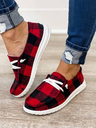 Buffalo Plaid Slip On Shoes