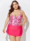 Aubade Tie Front Underwire Tankini With Sorbet Side Slit Skirt