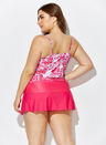 Aubade Tie Front Underwire Tankini With Sorbet Side Slit Skirt