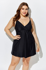 BLACK LIGHTWEIGHT BLOUSON TANKINI SET