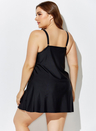 BLACK FLYAWAY BRA SIZED UNDERWIRE SWIMDRESS