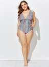 Autumn Strappy Plunge Underwire One Piece Swimsuit