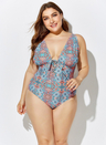 AUTUMN STRAPPY PLUNGE UNDERWIRE ONE PIECE SWIMSUIT