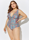 Autumn Strappy Plunge Underwire One Piece Swimsuit