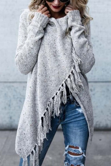 Street Style Casual Solid Autumn & Winter Shawl Coat