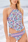 A Place in Paradise V-Front Tankini Set