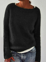 Solid Knitted Sweaters Plus Size Pullovers Jumpers