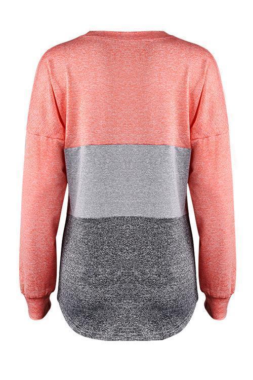 Patchwork Long Sleeves T-shirt